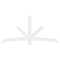 Ekena Millwork Alberta Architectural Grade PVC Gable Bracket, 84"W x 38 1/2"H x 4"D x 4"F, 11/12 Pitch GBP084X39X0404ALB00 - alternate 3